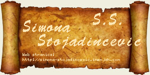 Simona Stojadinčević vizit kartica